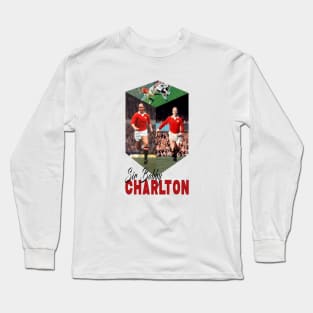 Sir Bobby Charlton Legend Long Sleeve T-Shirt